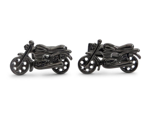 black motorbike cufflinks